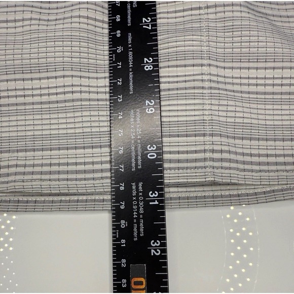 5.11 Tactical Shirt Men's Large Gray Striped Short Sleeve Button‎ Front Outdoor - Picture 7 of 7